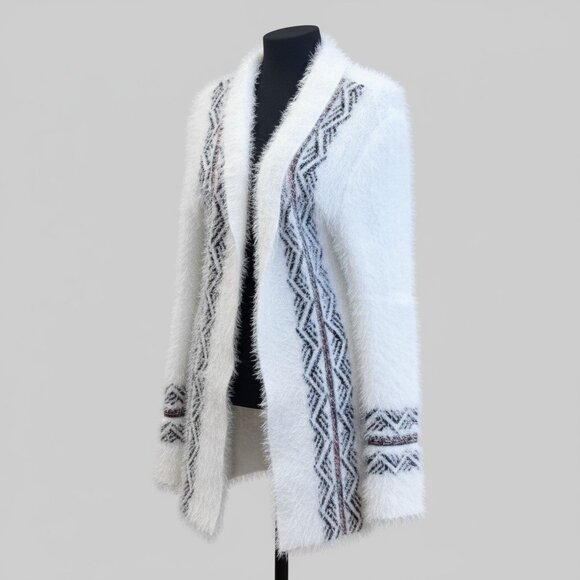 ON BLUE cardigan style open front sweater - Picture 2 of 12